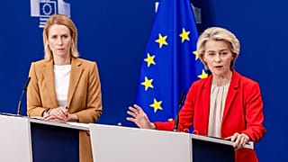 Kaja Kallas and Ursula von der Leyen.