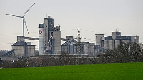 A cement production plant in Beckum, Germany.