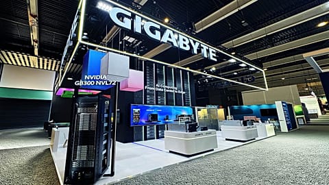 Gigabyte showcase their latest AI-infused products at Mobile World Congress (MWC) in Barcelona 