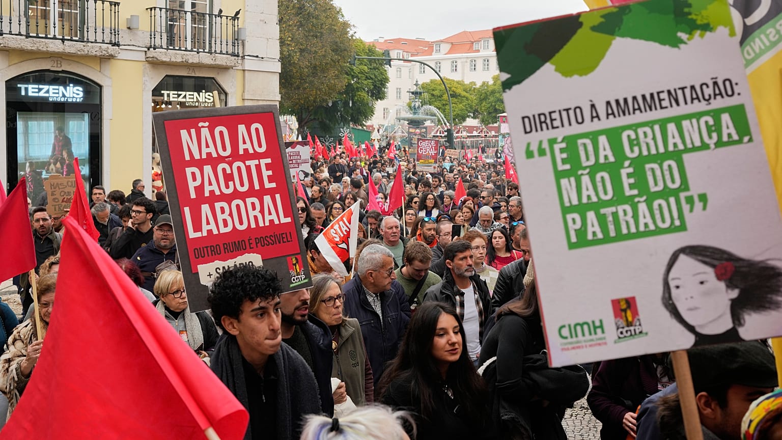 Greve geral contra proposta de reforma laboral do governo português, Lisboa, quinta-feira, 11 de dezembro de 2025