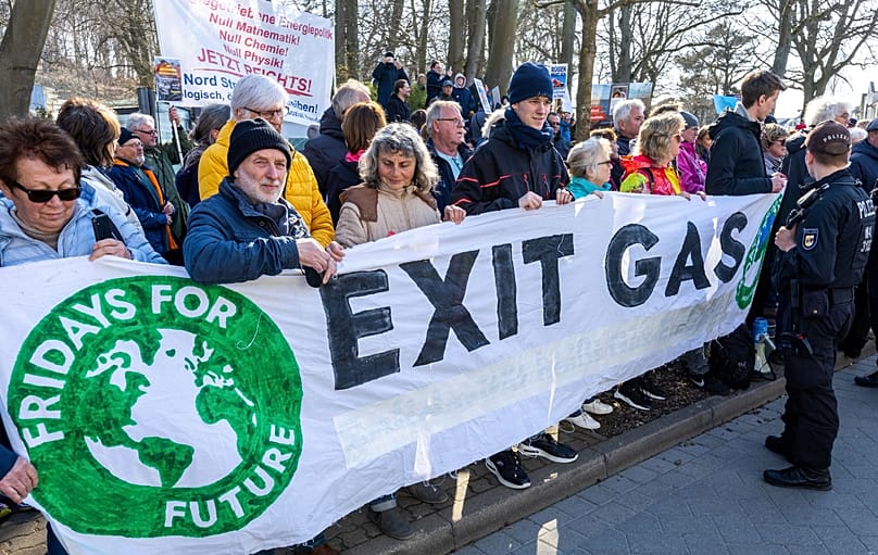 Proteste gegen ein LNG-Terminal, Rügen, Deutschland, 20. April 2023