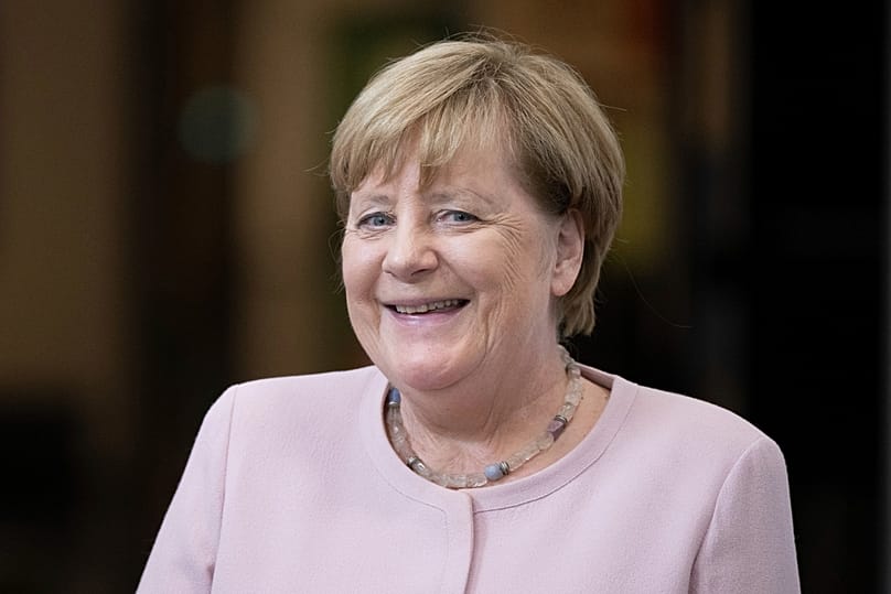Angela Merkel egy 2025-ben készült felvételen