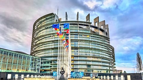 The seat of the European Parliament in Strasbourg, France