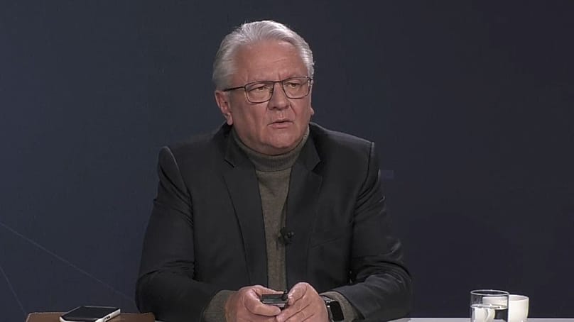 Armin Papperger, diretor-executivo do Grupo, na conferência de imprensa anual deste ano, 12 de março de 2026