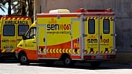 Una ambulancia en Cataluña.