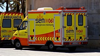 Una ambulancia en Cataluña.