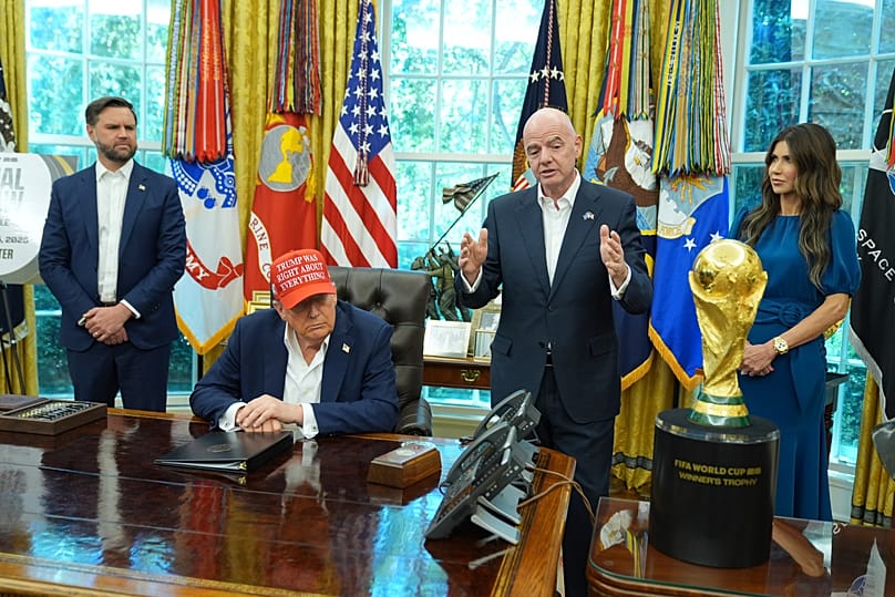 US-Präsident Donald Trump und Gianni Infantino im White House 2025
