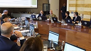 قائد الجيش اللبناني الجنرال رودولف هيكل، خلال اجتماع لمجلس الوزراء في مقر الرئاسة في بعبدا، شرقي بيروت، لبنان، الخميس 8 يناير 2026