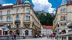 Centro da cidade de Ljubljana