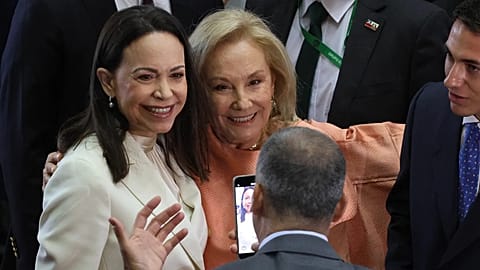 María Corina Machado, en la investidura de Kast en Chile