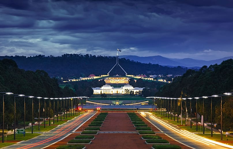 Parliament House in Canberra