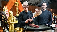 olfgang Puck, left, and Byron Puck seen during the Oscars Governors Ball press preview, Tuesday, March 10, 2026. 