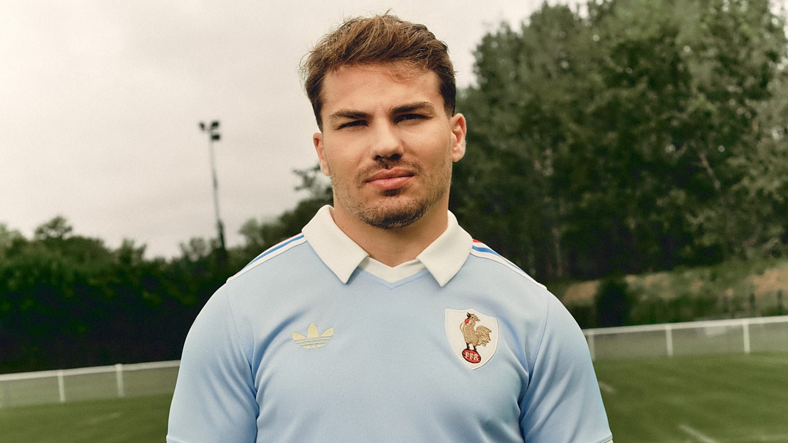 Antoine Dupont wears new retro jersey released ahead of match against England. 