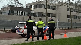 Police officers on the street in Amsterdam, 14 March, 2026