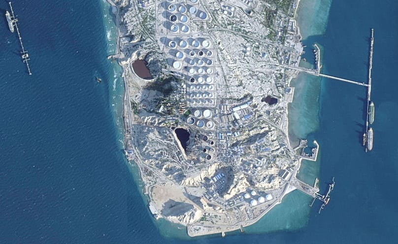 عکس ماهواره‌ای «Planet Labs PBC » از جزیره خارگ ایران