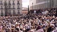 Manifestaciones contra la guerra en Oriente Próximo en Madrid, 14 de marzo de 2026.