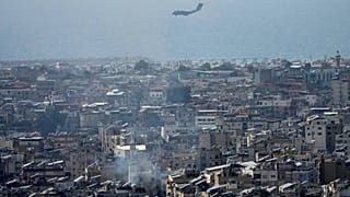 القصف فوق الضاحية الجنوبية لبيروت