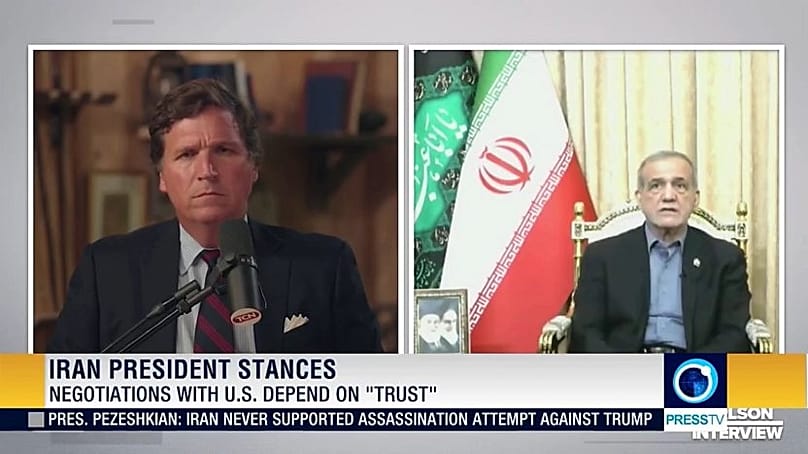 Carlson online interjúja az iráni elnökkel