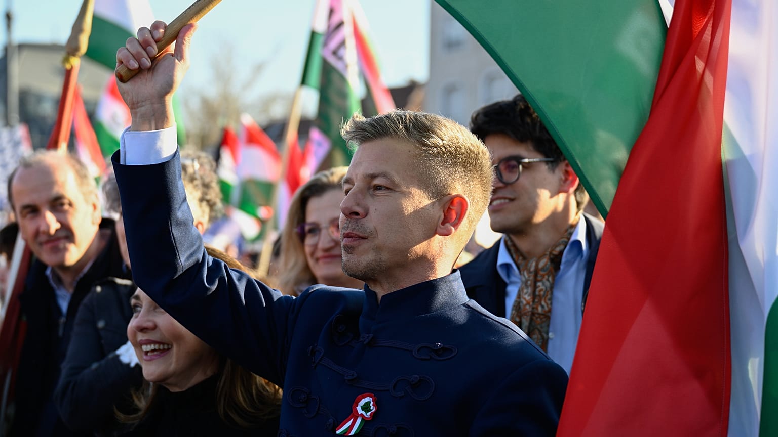 Orbán Viktor beszédet mond.