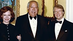 John Woodson Ficklin, Washington'daki Beyaz Saray'da Başkan Jimmy Carter ve First Lady Rosalynn Carter ile birlikte.