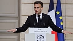 Emmanuel Macron im Élysée-Palast am 13. März 2026.