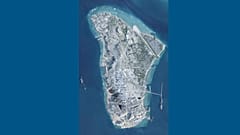 In this satellite photo from Planet Labs PBC, Iran's Kharg Island is seen on 26 February 2026.