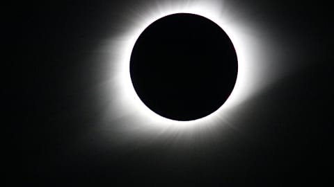 A view of the Aug. 21, 2017, total solar eclipse from Madras, Oregon