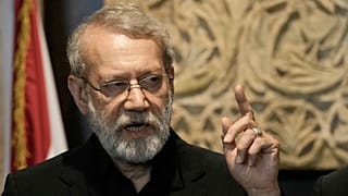 FILE: Iranian Secretary of Supreme National Security Council Ali Larijani, speaks during a press conference in Beirut, 13 August 2025