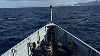 Σκάφος της Frontex πραγματοποιεί περιπολία- εικόνα αρχείου