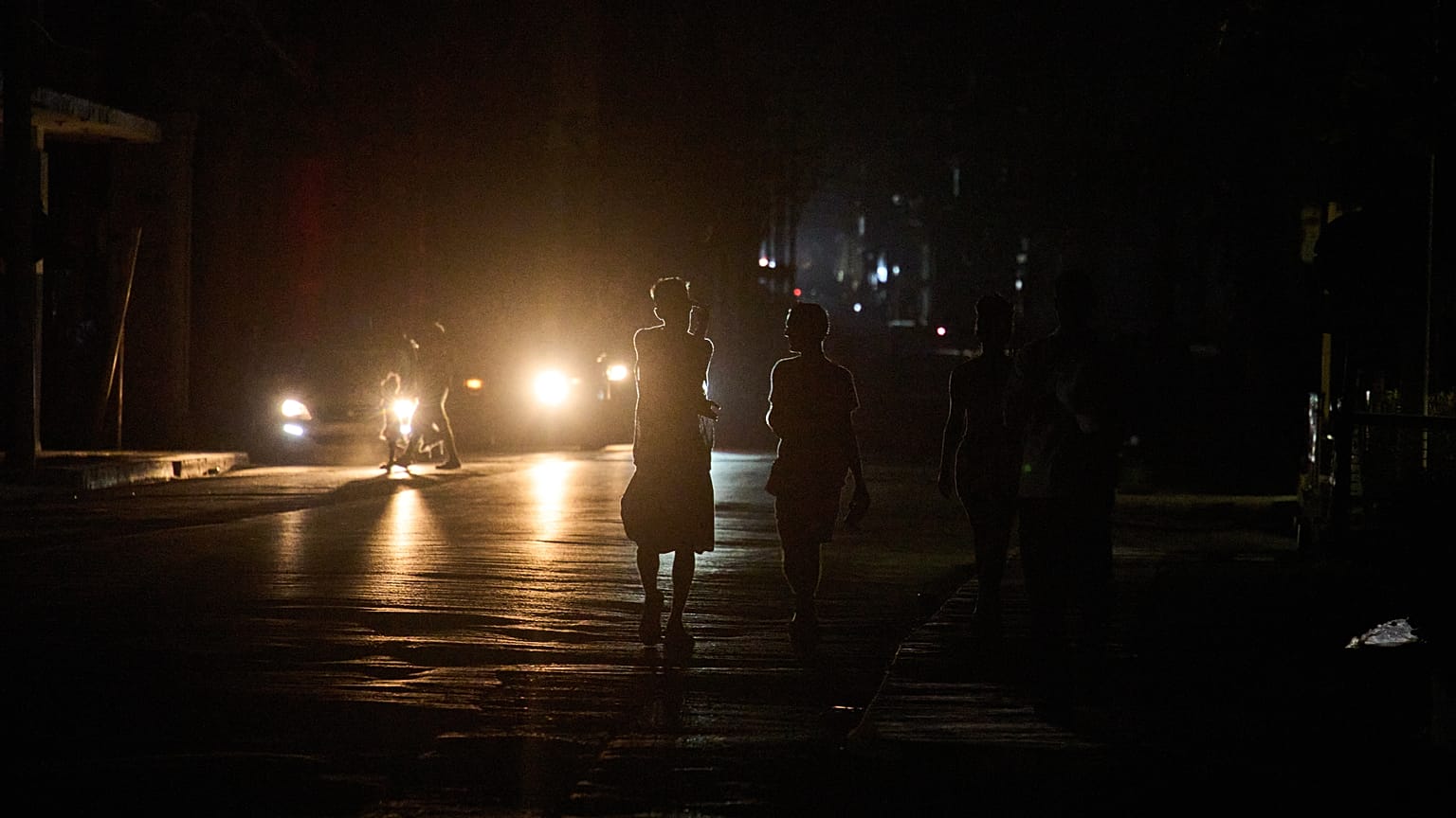 Elsötétült Havanna, Kuba fővárosa, 2026.03.17.