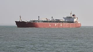 Photo provided by Mundra Port, Indian LPG vessel Shivalik arrives at LPG terminal Mundra Port in Mundra, India. 16 March 2026