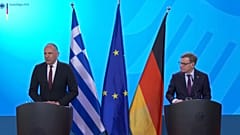 George Gerapetritis mit Johan Vandeful in Berlin