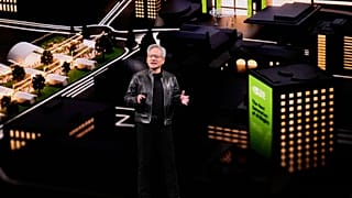 FILE - Nvidia CEO Jensen Huang speaks during a Nvidia conference focusing on artificial intelligence in San Jose, Calif., Monday, March 16, 2026