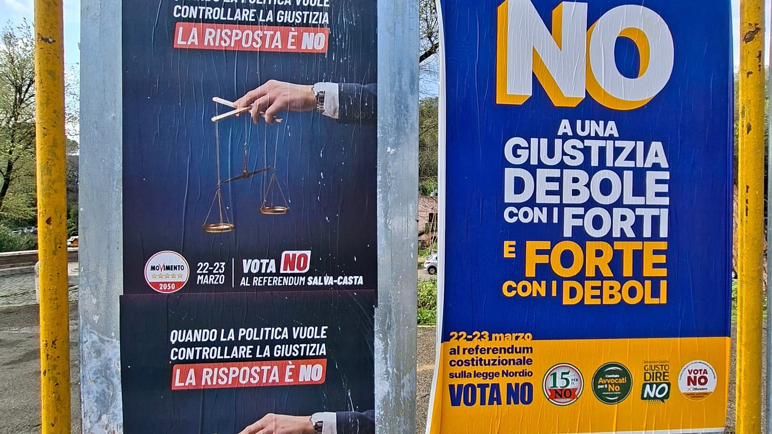 Campagna referendaria su rifora giustizia in Italia
