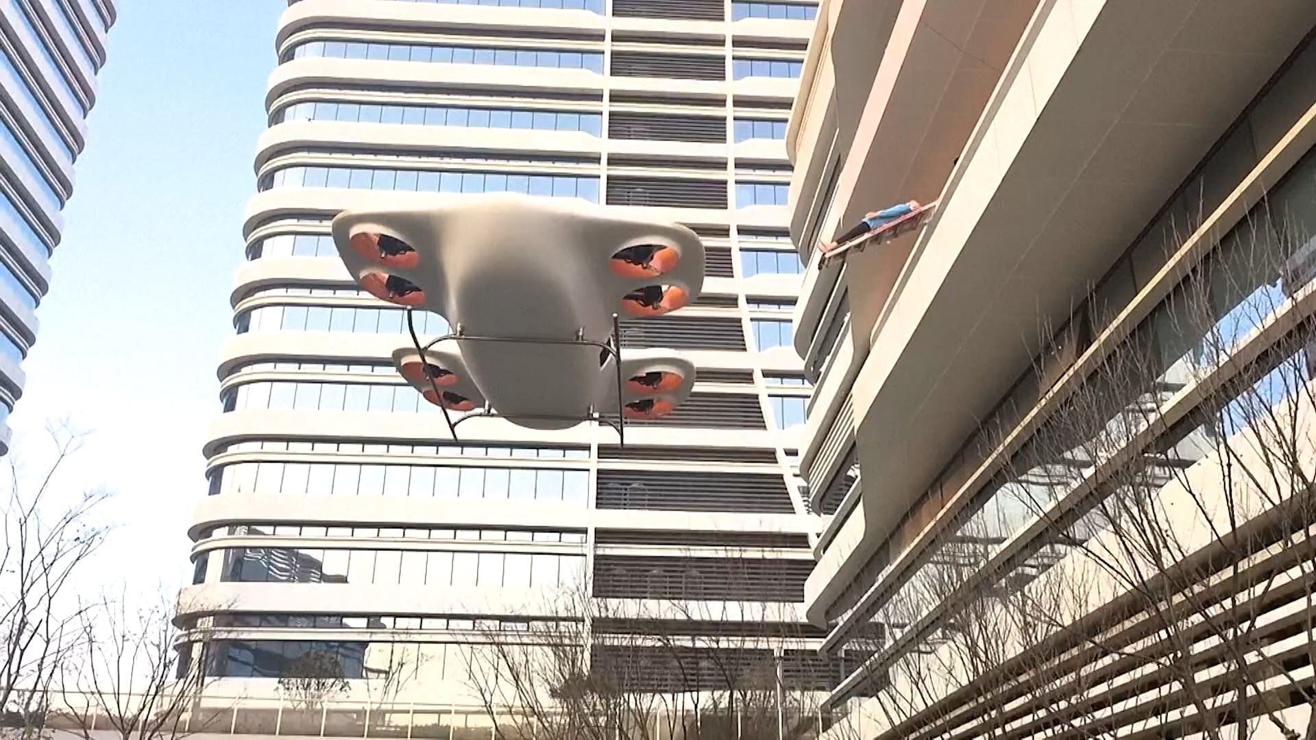 China presenta un eVTOL con forma de ovni para despegues urbanos