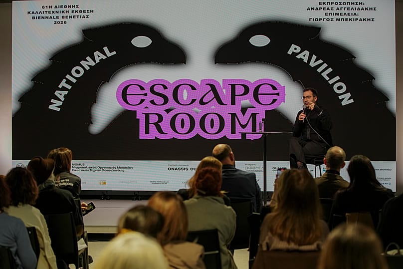 Ο επιμελητής της εγκατάστασης «Εscape Room», Γιώργος Μπεκιράκης