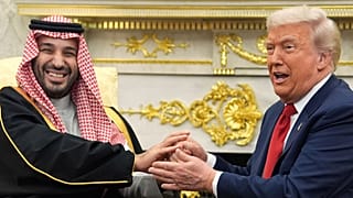 دیدار دونالد ترامپ، رئیس جمهور آمریکا و محمد بن سلمان، ولیعهد عربستان سعودی در کاخ سفید