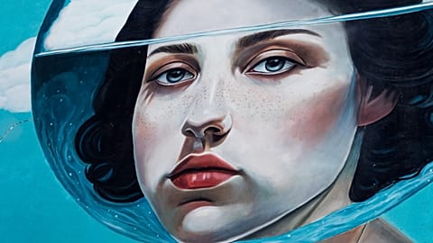Detail of the artwork 'Calipso' by Patrícia Mariano