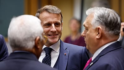 Emmanuel Macron and Viktor Orban.