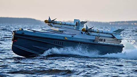 Die mit Boden-Luft-Raketen ausgerüstete Drohne Magura V7 des ukrainischen Militärgeheimdienstes befindet sich am Samstag, den 6. Dezember 2025, an einem ungenannten Ort in der Ukraine. 