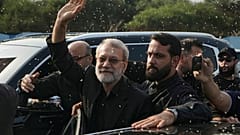 ARQUIVO - Ali Larijani presidente do Conselho de Segurança Nacional do Irão, à saída do Aeroporto Internacional Rafik Hariri, em Beirute, Líbano, na quarta-feira, 13 de agosto