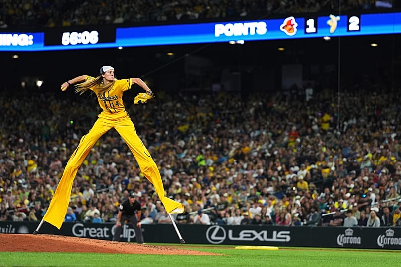 The Savannah Bananas play banana ball, a variant of baseball