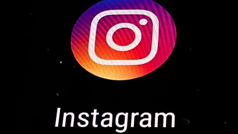 FILE - In this Thursday, Nov. 29, 2018, file photo, the Instagram app logo is displayed on a mobile screen in Los Angeles. 