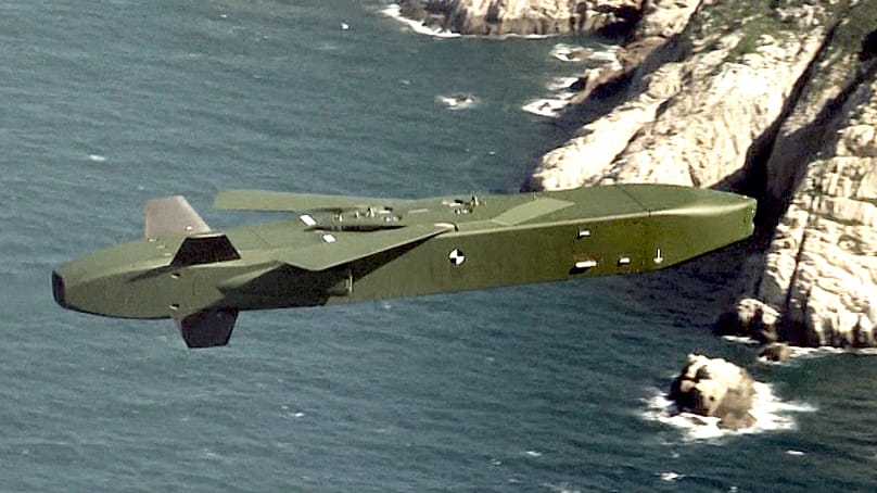 ARCHIV – Auf diesem Foto vom südkoreanischen Verteidigungsministerium ist eine Taurus-Rakete zu sehen, 13. September 2017