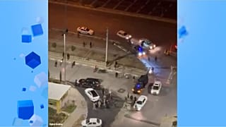 لحظه ورود نیروهای امنیتی به مجتمعی در منطقه چیتگر در تهران و برهم زدن مراسم چهارشنبه‌سوری 