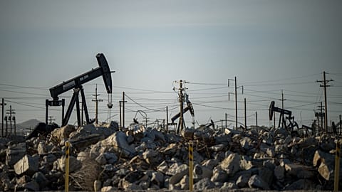 Wells at the San Ardo Oil Field, California, USA, March 2026