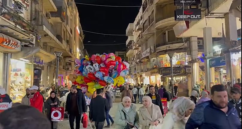 سوق الصالحية في دمشق ليلة عيد الفطر 2026