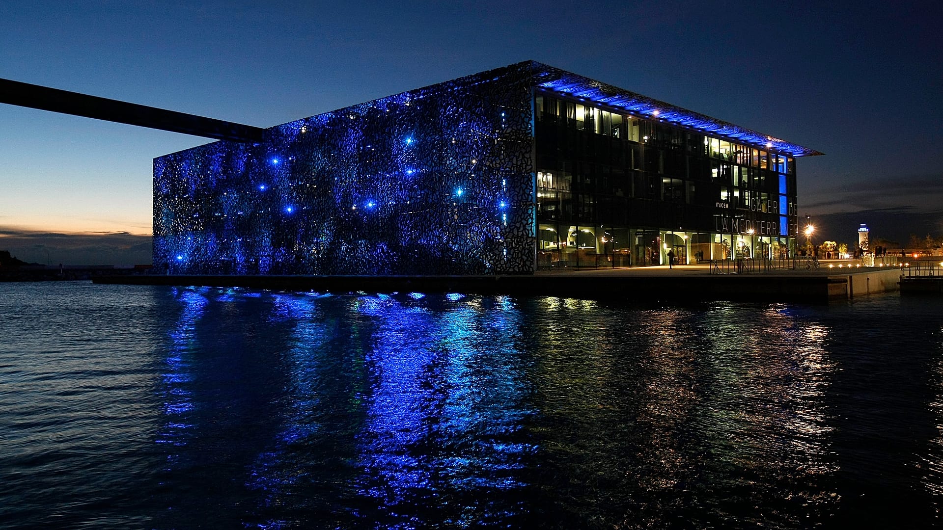 Vista del Mucem (Museo de las Civilizaciones de Europa y del Mediterráneo), en Marsella