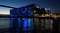 Marsilya'daki MuCem'in (Avrupa ve Akdeniz Medeniyetleri Müzesi) görünümü,