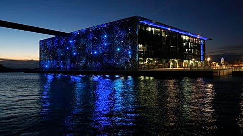 View of the MuCEM (Museum of European and Mediterranean Civilisations) in Marseille,